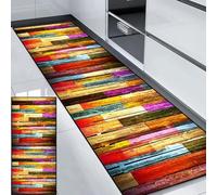 Carpette pour Couloir et Salon 66 x 180 cm Durable - Long - Antidérapant Lavable Style Vintage Absorbant Tapis Salle de Bain pour Cuisine Couloir Passage Chambre, B