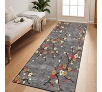Carpette pour Couloir et Salon 82 x 180 cm Antidérapant, Couleur Unie, Élégant, Lavable, Doux, Absorbant Tapis Poil Ras Paillassons pour Cuisine Couloir Passage Chambre, D
