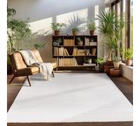 Carpettex Moderne Tapis Salon Tapis Chambre Nature 140 x 200 cm - Tapis à Poils Courts, Effet 3D Style Scandinave, Motif bohème scandinave Doux et Moelleux - Tapis Cuisine Moquette Salle de Sejour