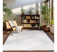 Carpettex Moderne Tapis Salon Tapis Chambre Nature-3 160x230 cm - Tapis à Poils Courts, Effet 3D Style Scandinave, Motif bohème scandinave Doux et Moelleux - Tapis Cuisine Moquette Salle de Sejour
