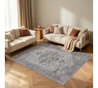 Carpettex Tapis 200x290 cm Beige Vintage Oriental Lavable Antidérapant