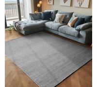 Carpettex Tapis 200x290 cm Gris Poils Courts Bouclettes Uni