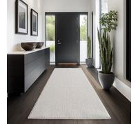 Carpettex Tapis Couloir 80x150 cm Crème Uni Bou oucles Style Scandinave Doux Résistant Facile à Nettoyer Tapis Moderne pour Entrée Chambre Cuisine