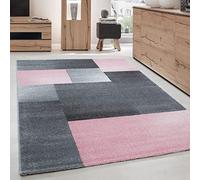 Carpettex Tapis de Salon Chambre à Coucher Salle à Manger à Poil Court avec Un Design Moderne et Un Aspect mélangé, Couleur: Rose, Taille: 160 x 230 cm