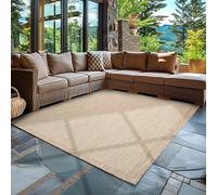Carpettex Tapis d'Extérieur Résistant aux Intempéries 300x400 (280 x 370 cm) Beige - Résistant aux UV, Imperméable et Léger - Idéal pour Balcon, Terrasse, Cuisine et Jardin