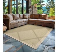 Carpettex Tapis d'Extérieur Résistant aux Intempéries 60 x 100 cm Vert - Résistant aux UV, Imperméable et Léger - Idéal pour Balcon, Terrasse, Cuisine et Jardin