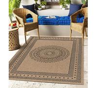 Carpettex Tapis d'intérieur et d'extérieur résistant aux intempéries, Design Vintage à l'aspect Naturel pour Cuisine, Balcon, terrasse, Couleur: La Nature, Taille: 120 x 170 cm