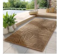 Carpettex Tapis dintérieur et dextérieur robuste, marron, salon, cuisine, terrasse, jardin et balcon, 80x150 cm