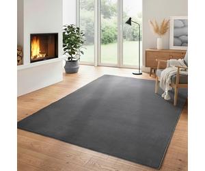 Carpettex Tapis Lavable à Poils Courts 160x230 cm Gris Moderne