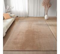 Carpettex Tapis Runner Beige 60x100 cm Lavable Tapis à Poils Courts, Antidérapant et Doux, Design Monochrome Moderne pour Chambre, Cuisine et Couloir