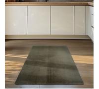 Carpettex Tapis Runner Vert 80x150 cm Lavable Tapis à Poils Courts, Antidérapant et Doux, pour Chambre, Cuisine et Couloir