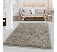 Carpettex Tapis Shaggy 300x400 cm Naturel Poils Longs Uni Moelleux Doux