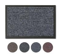 Carpido Paillasson Bleu mélangé 40 x 60 cm chiné pour l'intérieur - Tapis d'entrée Classique à séchage Rapide - Tapis antidérapant - Tapis de Porte Durable
