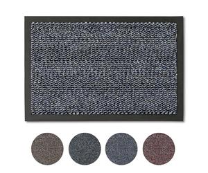 Carpido Paillasson Bleu mélangé 80 x 120 cm chiné pour l'intérieur - Tapis d'entrée Classique à séchage Rapide - Tapis antidérapant - Tapis de Porte Durable