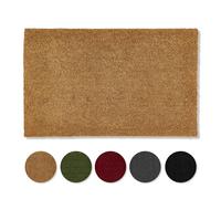 Carpido Paillasson Coco antidérapant - Tapis pour l'extérieur Couvert Resistant - Fibre Naturelle Durable - 100% Coco 65x100 cm Naturel