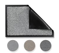 Carpido Paillasson de Haute qualité Intérieur & Extérieur - Gris - 40 x 60 cm - Tapis de propreté antidérapant résistant aux intempéries - Chemin de Passage résistant Entrée, Couloir