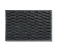 Carpido Paillasson de Jardin résistant aux intempéries - Gris 40x60 cm - Tapis Anti-salissures d'extérieur - Paillasson d'extérieur en Caoutchouc antidérapant