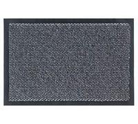 Carpido Paillasson Gris mélangé 60 x 90 cm chiné pour l'intérieur - Tapis d'entrée Classique à séchage Rapide - Tapis antidérapant - Tapis de Porte Durable