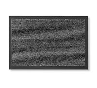 Carpido Paillasson intérieur - paillasson antidérapant pour l'entrée - Tapis de propreté Hydrofuge - Tapis de propreté Facile d'entretien 80 x 120 cm Gris