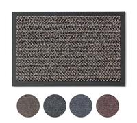 Carpido Paillasson Marron mélangé 60 x 80 cm chiné pour l'intérieur - Tapis d'entrée Classique à séchage Rapide - Tapis antidérapant - Tapis de Porte Durable