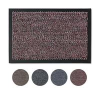 Carpido Paillasson Rouge mélangé 80 x 120 cm chiné pour l'intérieur - Tapis d'entrée Classique à séchage Rapide - Tapis antidérapant - Tapis de Porte Durable