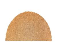 Carpido Tapis de Coco Semi-Circulaire - Paillasson antibactérien - pour l'extérieur Couvert - Fibres Naturelles durables - 100% Coco - 90x150 cm Naturel