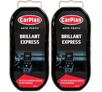 Carplan Auto Pratic Éponge Brillante Express pour Faire Briller Les Plastiques intérieurs (Lot de 2)