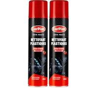 Carplan Auto Pratic Nettoyant Plastiques Odeur de Fraise, 400 ML (Lot de 2)