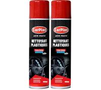 Carplan Auto Pratic Nettoyant Plastiques Odeur de Voiture Neuve, 400 ML (Lot de 2)