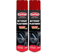 Carplan Auto Pratic Nettoyant Plastiques Vanille, 600 ML (Lot de 2)