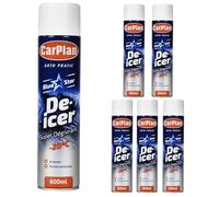 CarPlan Blue Star Aerosol De-Icer 600ml 6 Pack- Détachant à action rapide pour fenêtres de voiture, fonctionne dans un froid extrême