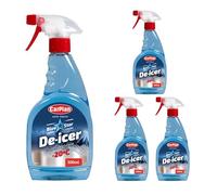 Carplan Blue Star Trigger De-Icer 500ml 4 Pack - Nettoyant à Action Rapide Contre la Glace et Le Givre pour vitres de Voiture, Fonctionne dans Un Froid extrême