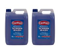 CarPlan Lave-Glace Toutes Saisons 5L - Prêt à l’Emploi | Nettoie & Dégraisse | Anti-Givre, Anti-Filme, Action Rapide | Usage Hiver & Été (Lot de 2)