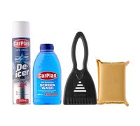 Carplan Winter Essentials 4pc Kit - Essentiels pour Une Conduite hivernale en Toute sécurité