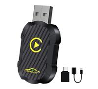 Carplay adaptateur sans fil, Mise à Niveau 2025 USB carplay , convertir carplay filaire en carplay sans fil, adaptateur sans fil plug and play pour voiture après 2016, compatible avec iPhone iOS 10 +