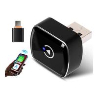 Carplay Adaptateur sans fil pour Android Auto Petite voiture Dongle pour voiture filaire vers prise sans fil USB vers C, USB vers C, boîte Carplay automatique, boîtier adaptateur compatible avec iOS