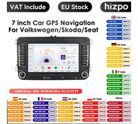 Autoradio Android avec GPS, WIFI, USB, SD, 2 Din, pour VW / Volkswagen Golf 5 6 Passat B7 Gods Skoda Seat Octavia Polo Tiguan Jetta MP5 sans GPS