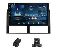 CarPlay Android Auto Autoradio pour Jeep Grand Cherokee II WJ 1998-2004, avec 9 Pouces sans Fil Bluetooth/FM/Navigation GPS/Vidéo 1080P/Contrôle du Volant WiFi + Caméra de Recul(X1)