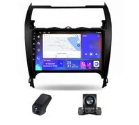 Carplay & Android Auto Autoradio pour Toyota Camry 7 XV 2012-2014 US Edition, 10 Pouces HD écran Tactile Bluetooth/FM/AM/Radio RDS/4GLTE WiFi/SWC/Navigation GPS DSP+AHD(M500S)