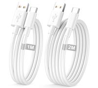 Carplay Cable USB vers USB C 1M+2M/Lot de 2 pour iPhone 17/16/15 Pro Max, Cable USB C iPhone cable Chargeur Usb c Câble iphone cable Type C Voiture pour iPhone 17 Air 16 15 Plus, Samsung S25, iPad Pro