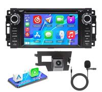 CarPlay Lecteur radio stéréo AHD Navi Canbus 7" Compatible avec Dodge Durango Magunm/RAM/Dakota Charger Caliber/Chrysler PT Cruiser/300 Aspen/Jeep Grand Cherokee/Compass Patriot Commander
