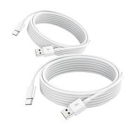 Carplay Lot de 2 câbles de charge pour iPhone 17 Air/15/16 16e 15 Pro Max 15 Plus USB A vers USB de type C, iPad 10e génération, Samsung Galaxy Tab A7 A8 A9 S10+ S9 S8 S7 Note 10 S10, chargeur de