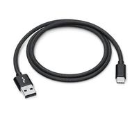 CarPlay Lot de 2 câbles de charge USB vers USB C certifiés MFi pour Apple iPhone 17, cordon USB-A vers type C tissé de qualité supérieure pour iPhone Air/16 Pro Max/16e/15 Pro/15 Plus, iPad - Noir