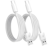 CarPlay - Lot de 2 câbles pour iPhone 17/16/15 Series - USB A vers USB C - Cordon tressé en nylon à charge rapide, compatible avec iPhone 17 Pro/Max/Air, iPad, AirPods, Samsung Galaxy, Google Pixel