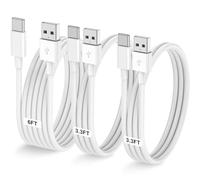 Carplay Lot de 3 câbles de voiture pour iPhone 16, 15 Pro Plus Pro Max, câble USB A vers USB C pour iPhone 16 15, iPad Pro/Air/Mini, Samsung Galaxy S24/S23/S22, MacBook Pro/Air et plus encore