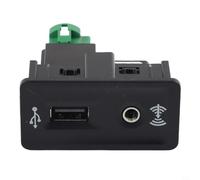 CarPlay Media 5Q00035726E Harnais de commutation USB AUX compatible avec 7 MK7 pour Passat B8 Câble d'interface audio Pièce de rechange en plastique noir Construction en métal pour E (USB +