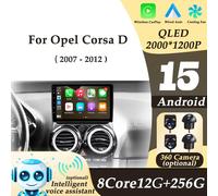 CarPlay sans fil Android Auto pour Opel Corsa D 2007-2012 autoradio lecteur Multimedi outils automobiles GPS Navi écran divisé DSP stéréo (A) 1G 32G