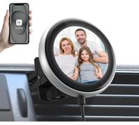 Carplay Sans Fil Clip Adaptateur,Avec Affichage Electronique Peut Afficher Des Images D'Horloge Couvertures D'Albums De Musique Compatibles Avec Iphone Ios 10+ Et Des Voitures Avec Carplay