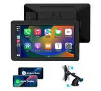 Carplay Voiture, 7" Car Play Voiture sans Fil pour Apple & Android avec Navigation GPS, Bluetooth 5.2, Commande Vocale Mains Libres, Mirror Link, FM, AUX, Installation Facile