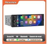 Carplay Voiture Hexinex 6.36'' IPS Écran argent Carplay Android Auto sans fil Bluetooth SD GPS